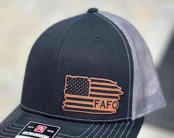 FAFO, American, Flag hat, Richardson 112 hat
