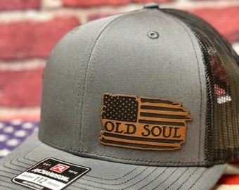 Old Soul, American, Flag hat, Richardson 112 hat