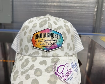 Undiagnosed but something aint right PONYTAIL hat, funny hat, girl trip