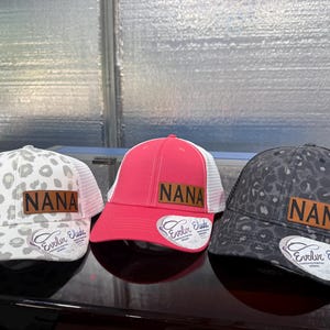 Nana, leatherette patch hat, memaw, mimi, mama, granny, grandma