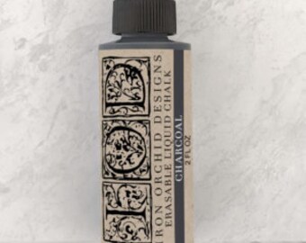 May include: A 2 fl oz bottle of Iron Orchid Designs erasable liquid chalk in the color Charcoal.
