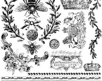 IOD Queen Bee Stamp Iron Orchid Designs