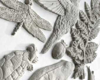 Molde de gota de rocío IOD Diseños de orquídeas de hierro