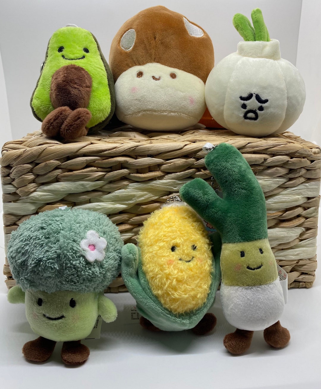 Cute Vegetable Plush Keychains Cute Gift Plush Toy Kawaii Food Plush