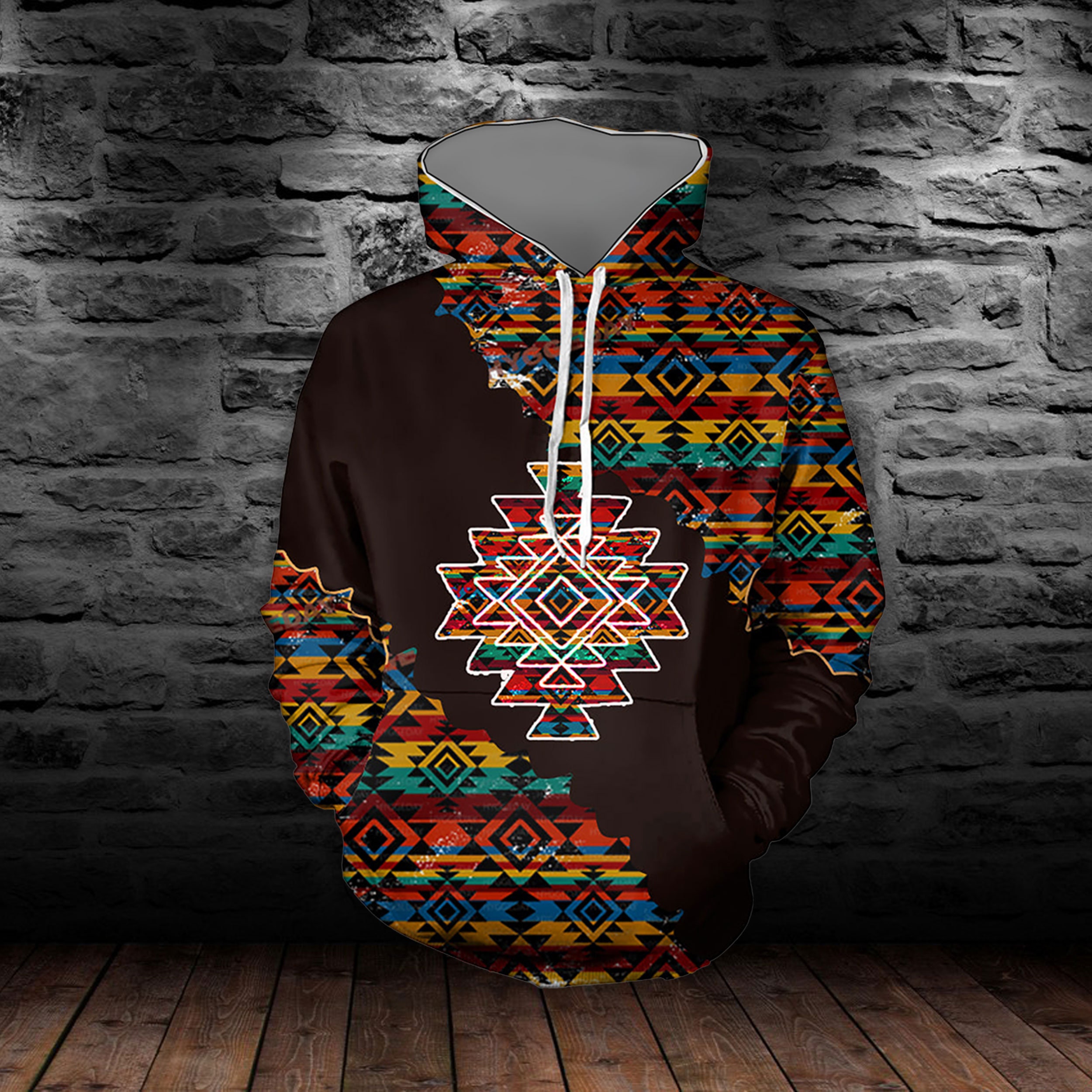Discover Native Pattern Native American 3D Allover Hoodie