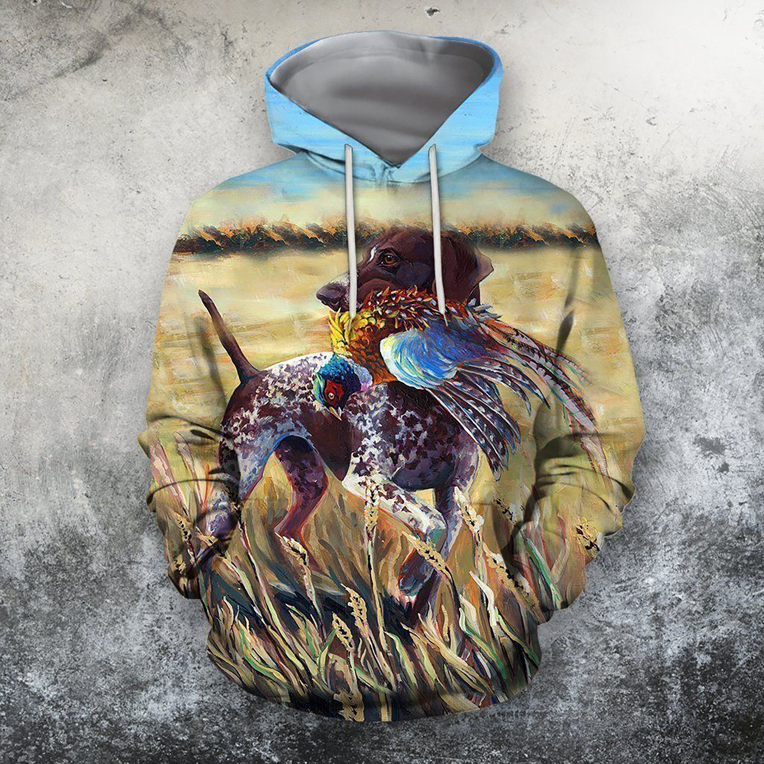 Discover Pheasant Hunting Dog Unisex 3D All Over Printed Hoodie