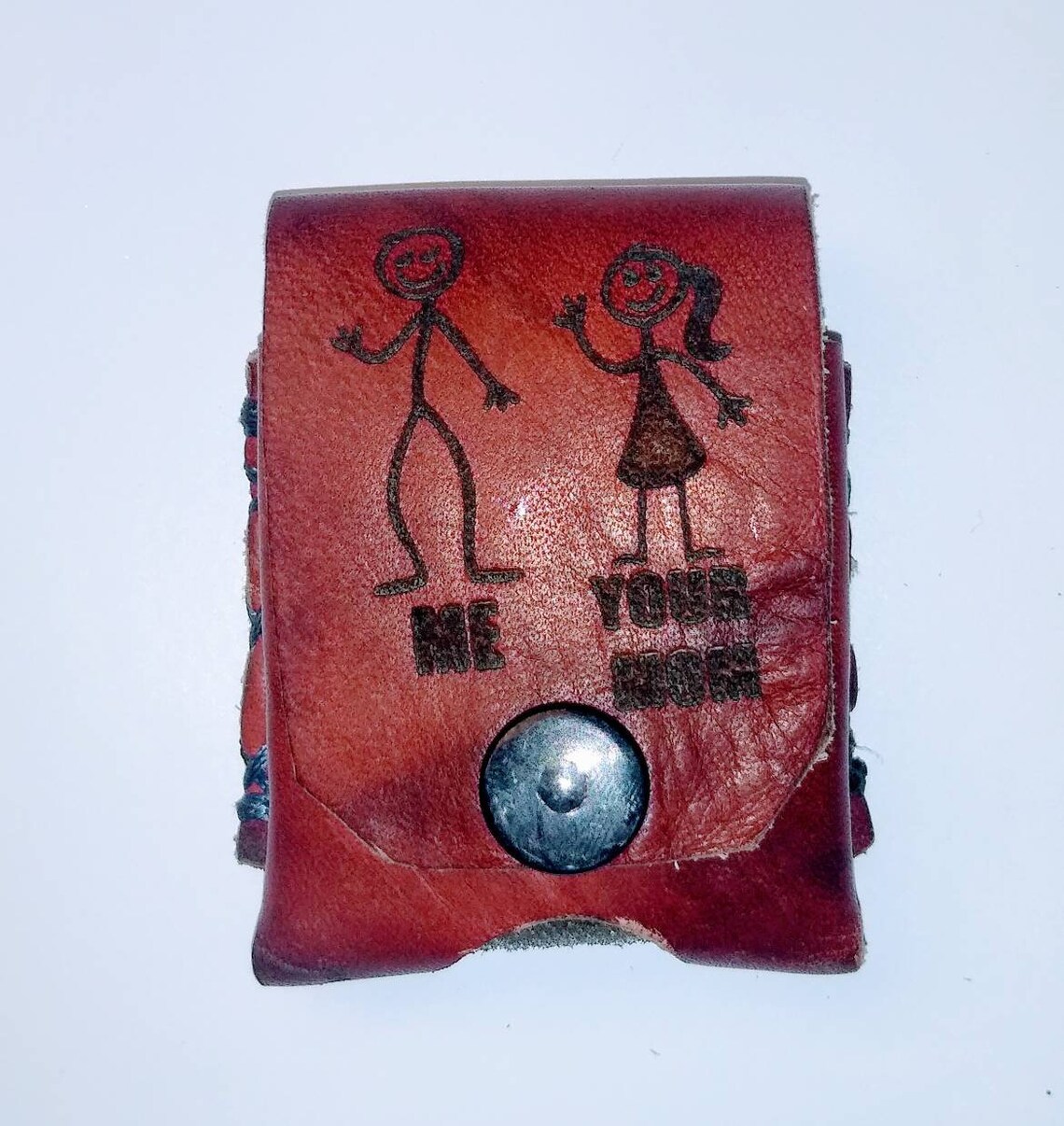 Zippo cases genuine leather hand cut & stitched. Laser Etsy