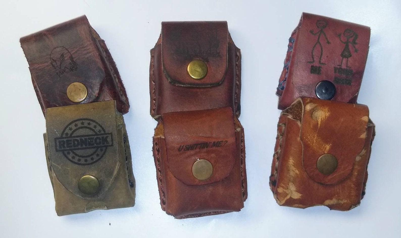 Zippo cases genuine leather hand cut & stitched. Laser Etsy