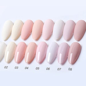 Powder Pink GEL Nail Polish 15ml -8 Different Pinks