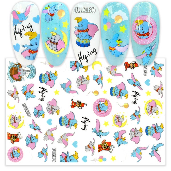 Elephant Nail Art Stickers Etsy