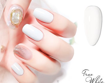 True White GEL Nail Polish 8ml | Soak Off UV/LED Gel Polish | Matte White, Glossy White, Pure White Nails