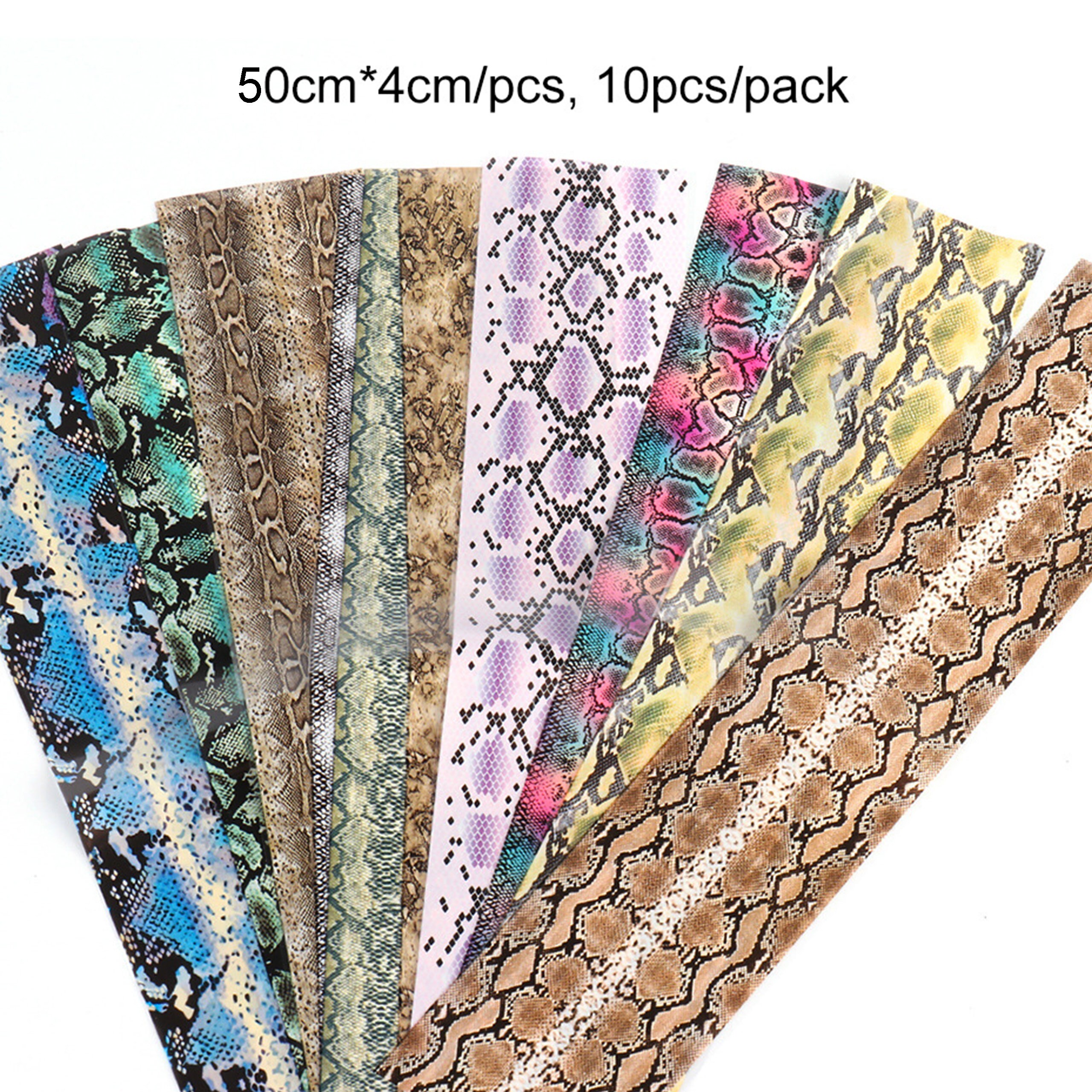 Snake Python Print Nail Art Transfer Foil Paper Nail Starry | Etsy