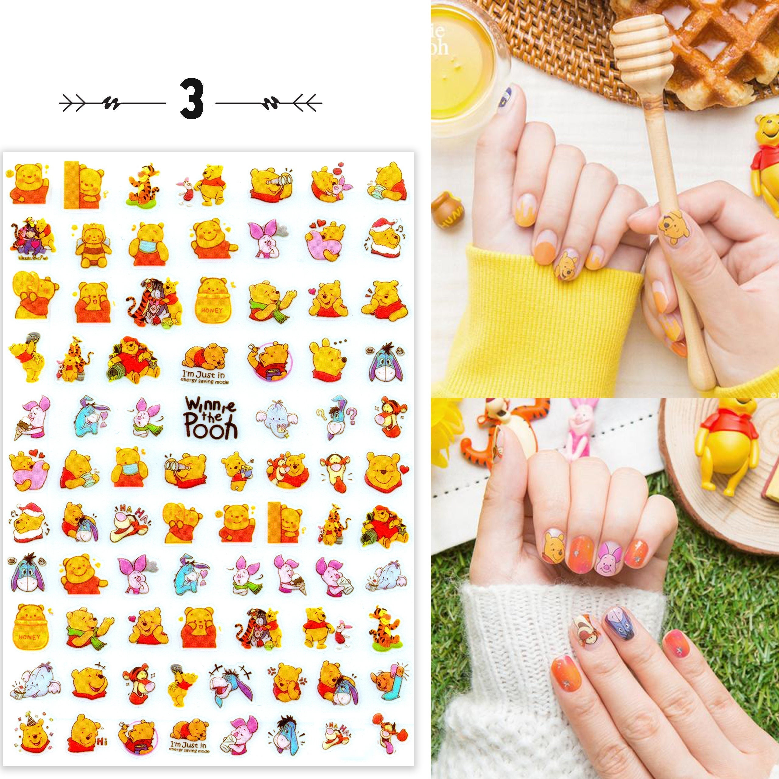 Winnie the Pooh Disney pretend play nail stickers makeup play, Hobbies &  Toys, Toys & Games on Carousell
