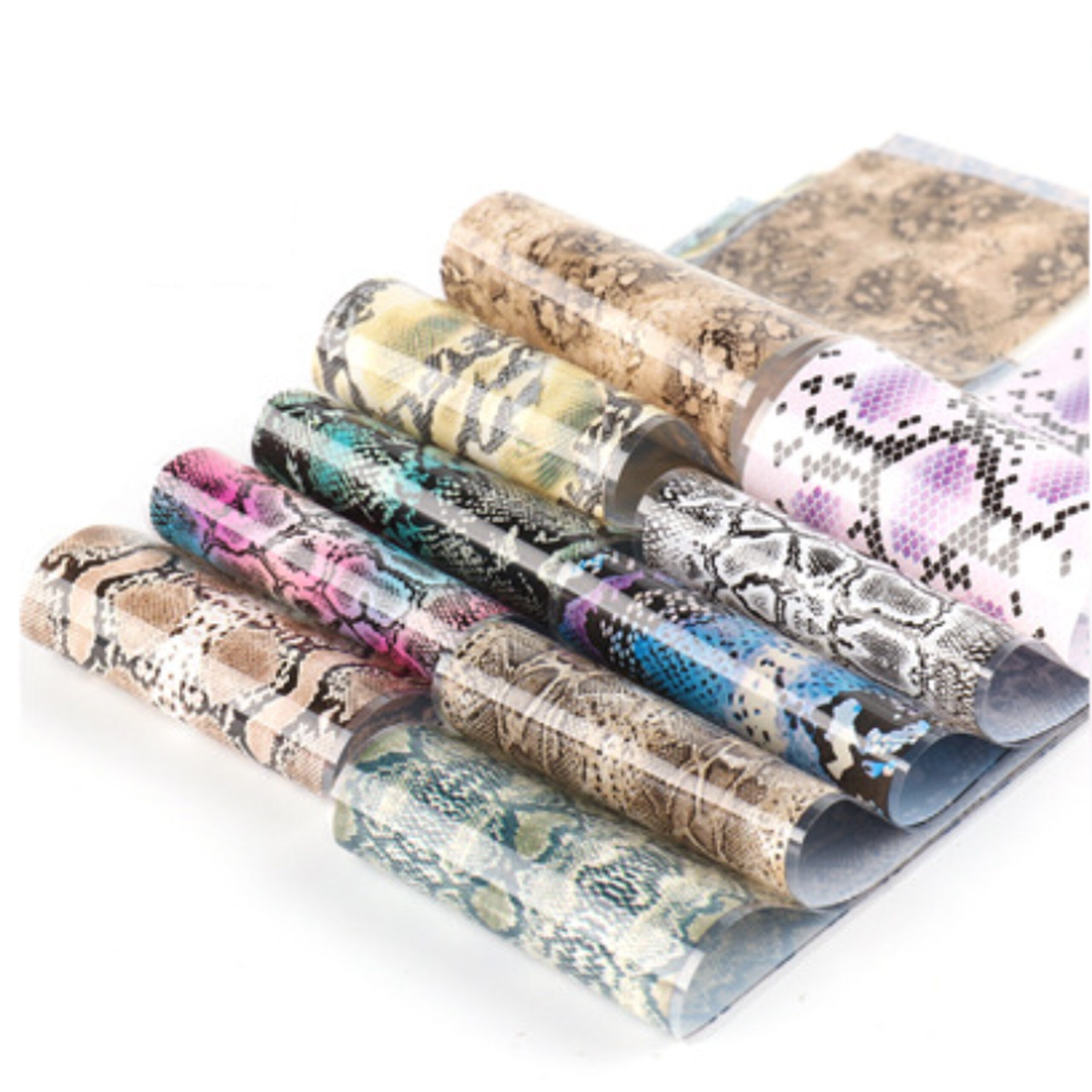 Snake Python Print Nail Art Transfer Foil Paper Nail Starry | Etsy