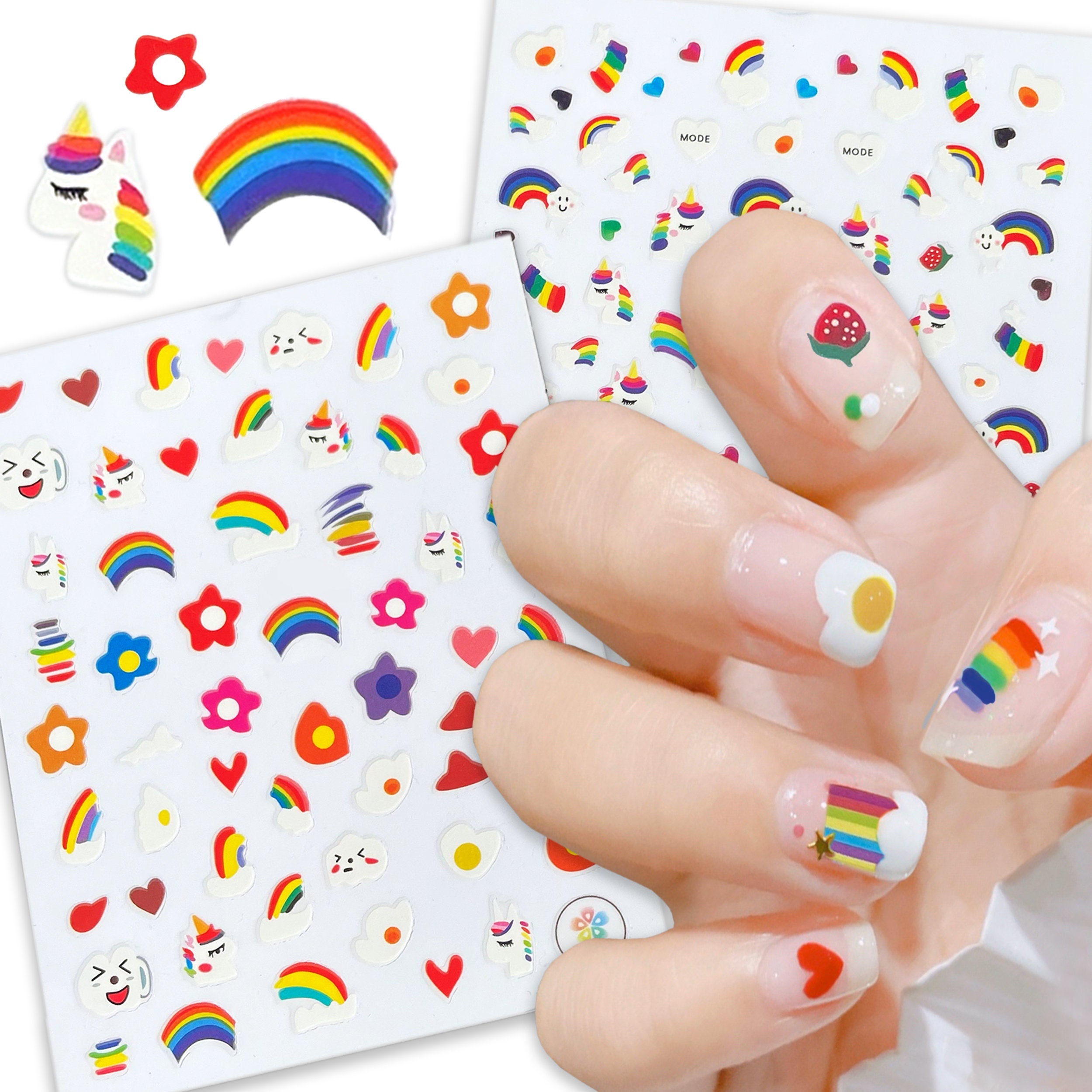 Shiny Rainbow Louis 082 - Nail Art Sticker — Glitz Accessories & Such.