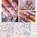 5 Sheets Butterfly Nail Art Stickers | Pink Blue Purple Butterfly with Beautiful Spring Flowers | Spring Summer Butterfly Nail Art Decals 