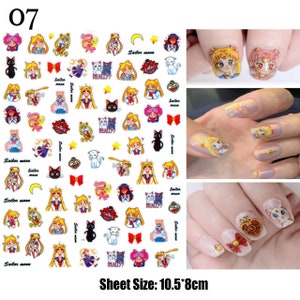 Super Shero Moon Nail Stickers #07 (Search "shero" in shop for more related nail stickers and charms)