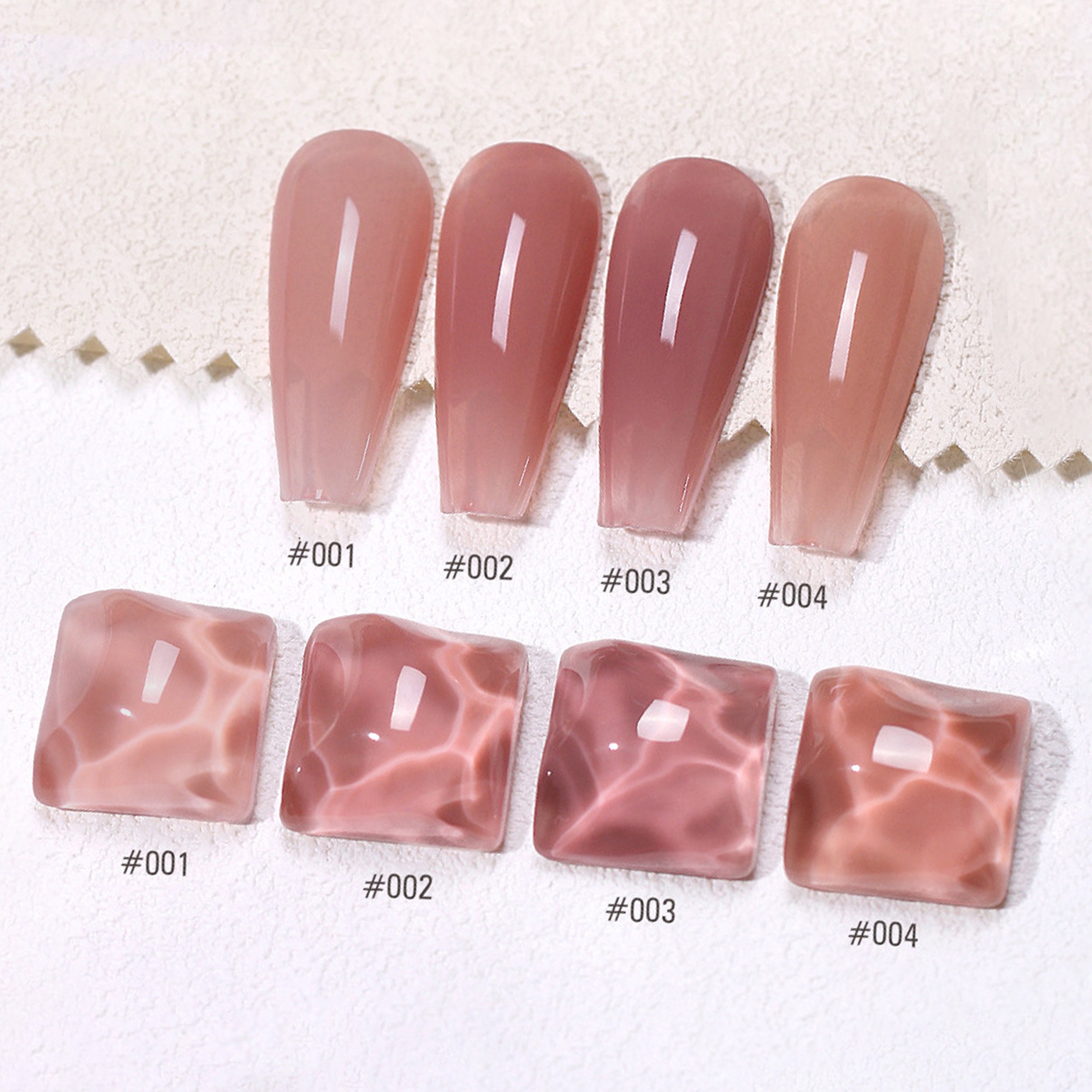 Sheer Sakura Jelly Set GEL Nail Polish 8ml 4 Colors Soak off - Etsy