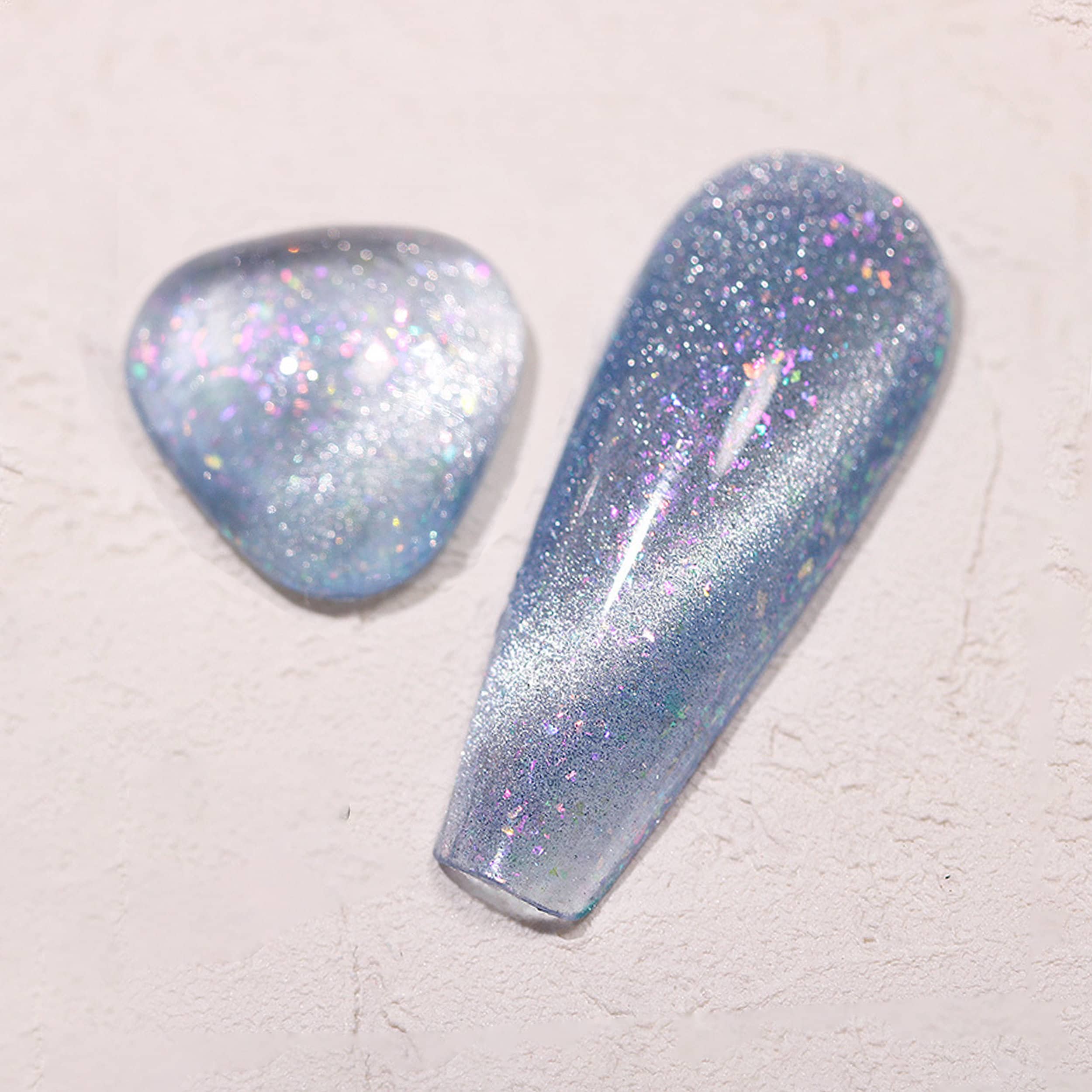 Baby Blue Cat Eye Effect UV/LED Gel Nail Polish 8ml Etsy
