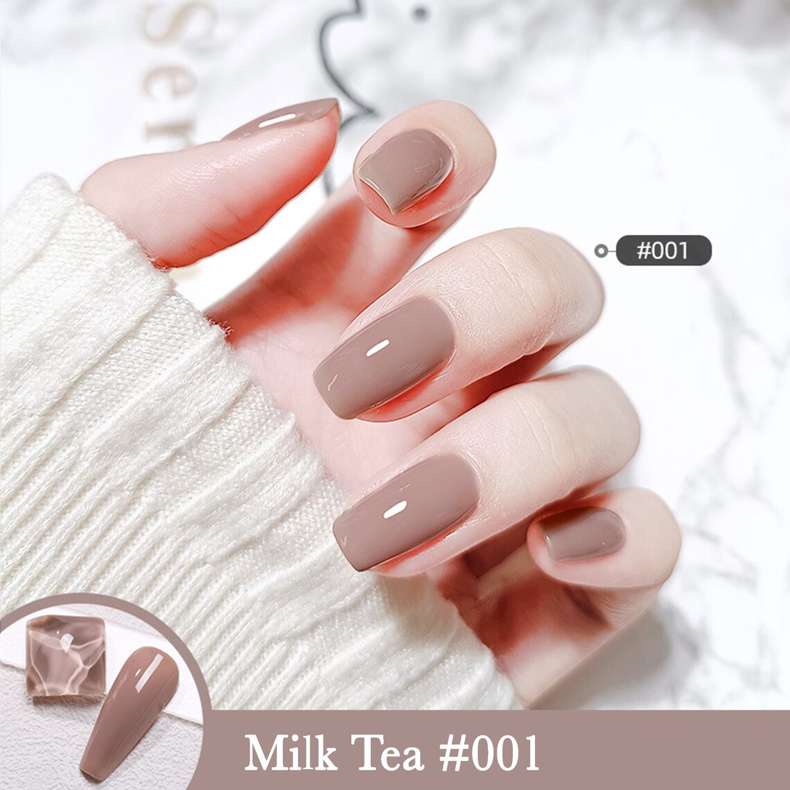 Milk Tea Set GEL Nail Polish 8ml 4 Colors Soak off UV/LED - Etsy