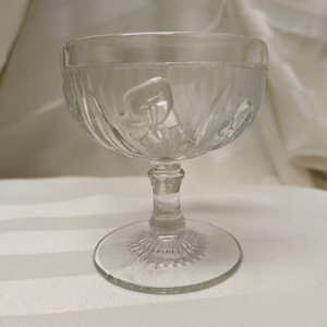 Iris und Herringbone / Jeannette Klarglas-Serbet-Tasse
