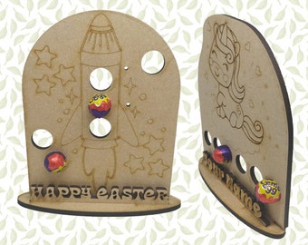 Easter Egg Holder Board, Dinosaur, Kids, Unicorn, Controller, Rocket