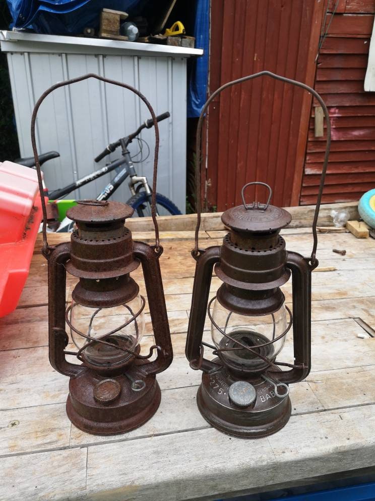 Beautiful antique oil lanterns Etsy
