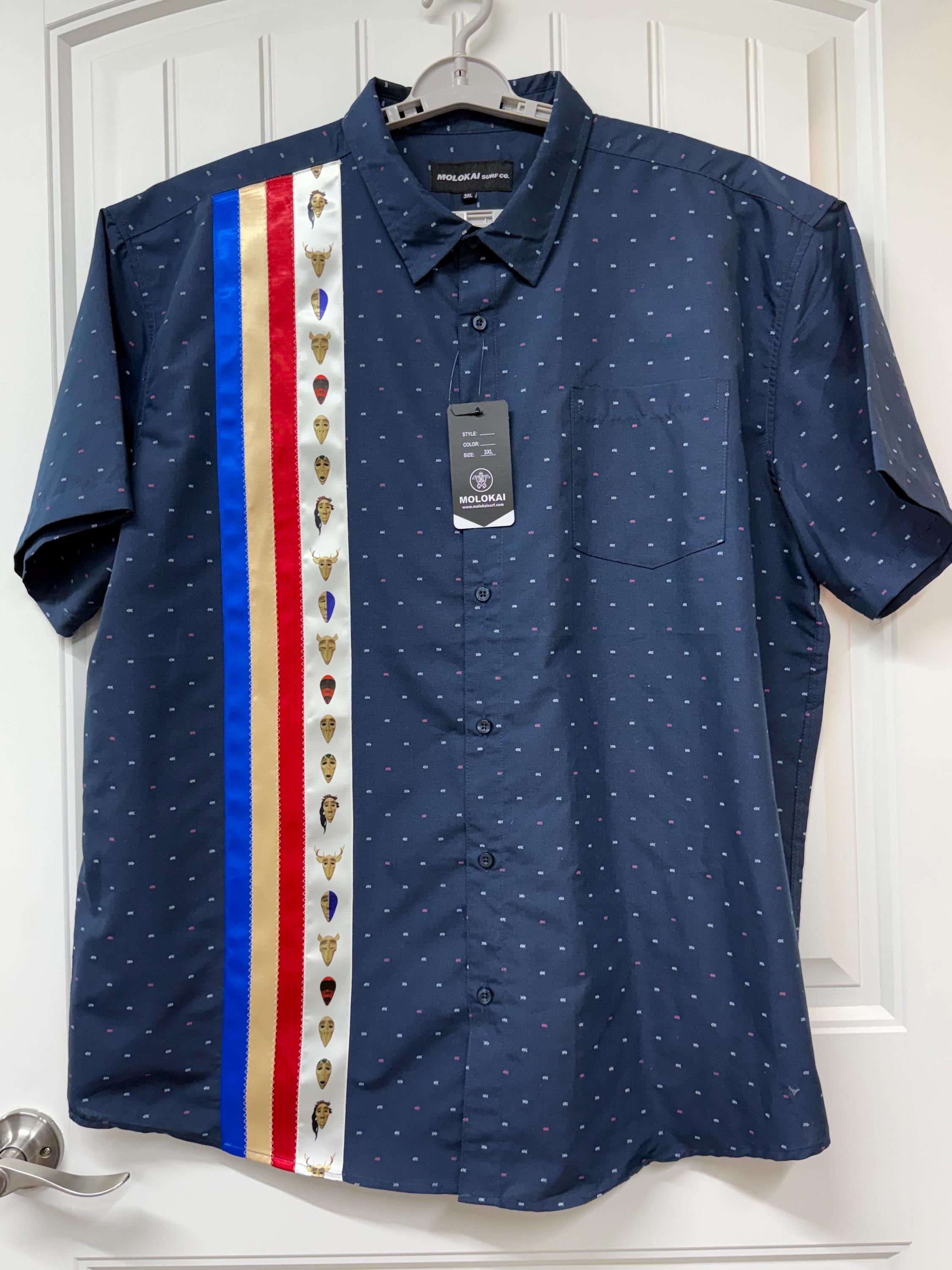 Ribbon Shirt Men Native - Etsy