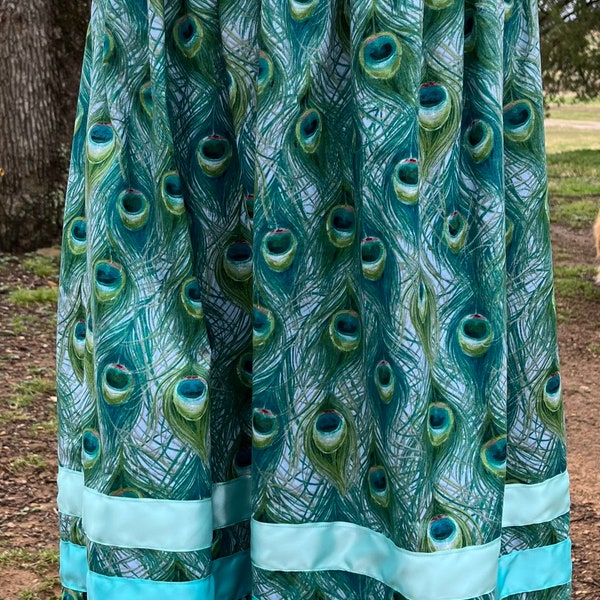 Peacock Ribbon Skirt