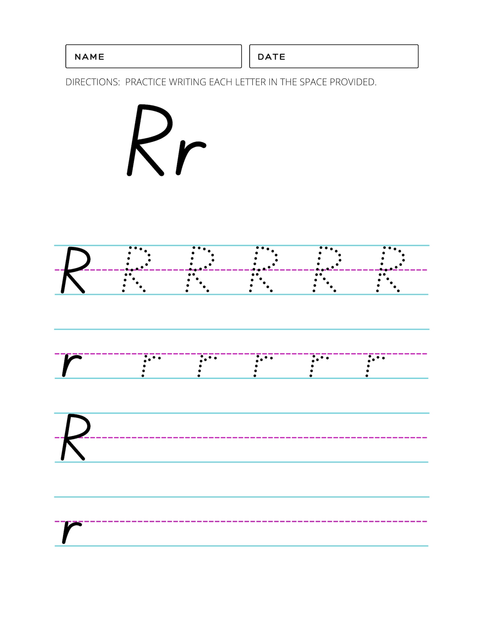 52 Preschool Handwriting Worksheets and coloring worksheets/ | Etsy