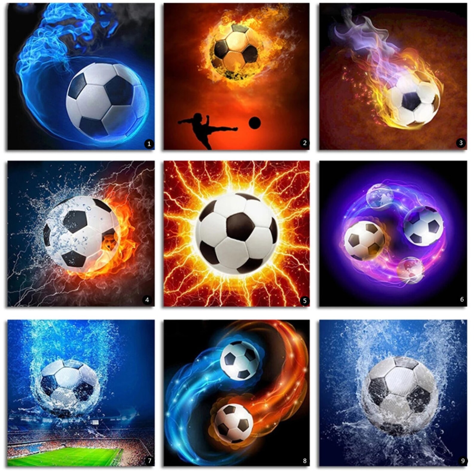 Football icon 5D DIY diamond painting hand stick diamond Etsy