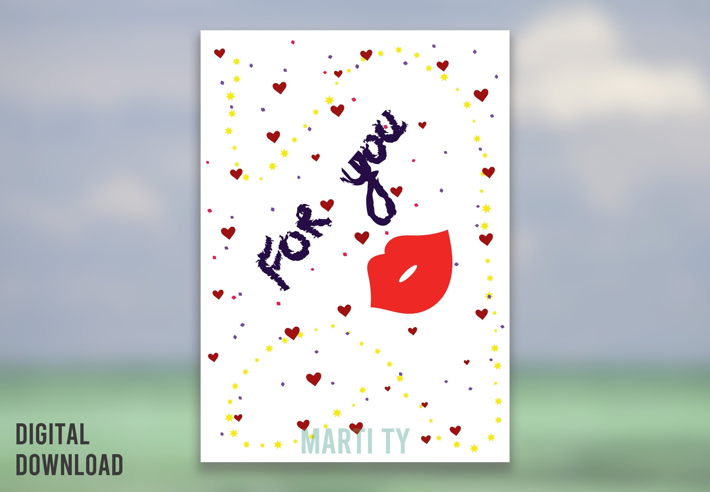 Love Card For You Greeting Card for Him Her | Etsy