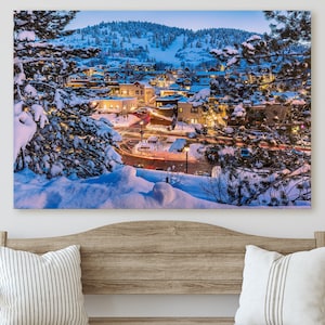 Park City Utah Photograph - Rocky Mountains - Ski Town - Canvas, Metal, Paper Print - Landscape Wall Art and Home Decor - Fine Art Print