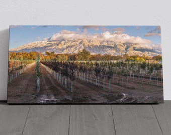 New Mexico Photography - Albuquerque Corrales - Sandia Mountain - Panorama Canvas Print - Landscape Wall Art and Home Decor - Fine Art Print