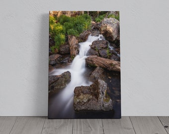 Rocky Mountain National Park Photograph - Waterfall - Canvas, Metal, Paper Print - Landscape Wall Art and Home Decor - Fine Art Print