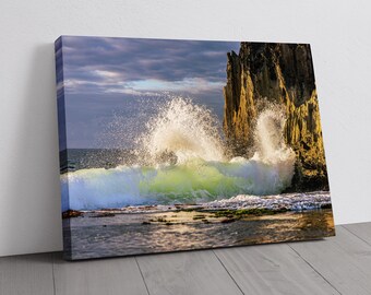 Hawaii Photography - Kauai Beach Wave - Canvas, Metal, Paper Print - Landscape Wall Art and Home Decor - Fine Art Print