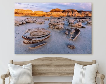 New Mexico Photography - Bisti Badlands Cracked Eggs - Canvas, Metal, Paper Print - Landscape Wall Art and Home Decor - Fine Art Print