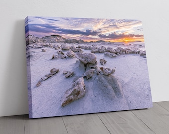 New Mexico Photography - Bisti Badlands Cracked Eggs - Canvas, Metal, Paper Print - Landscape Wall Art and Home Decor - Fine Art Print