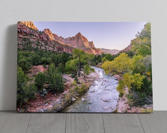 Zion National Park Photograph - Junction Bridge - Canvas, Metal, Paper Print - Landscape Wall Art and Home Decor - Fine Art Print