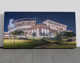 Kyle Field Texas A&M University - Graduation Gift - College Student - Alumni - Dorm - Panorama Canvas Print - Wall Art and Home Decor