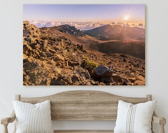 Hawaii Photography - Maui Haleakala Crater Sunrise - Canvas, Metal, Paper Print - Landscape Wall Art and Home Decor - Fine Art Print