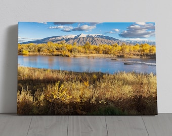 Albuquerque New Mexico Photograph -  Sandia Mountains Fall - Canvas, Metal, Paper Print - Landscape Wall Art and Home Decor - Fine Art Print