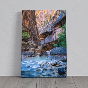 Zion National Park Photograph - Zion Narrows - Canvas, Metal, Paper Print - Southwest Landscape Wall Art and Home Decor - Fine Art Print