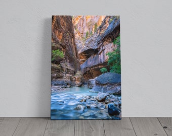 Zion National Park Photograph - Zion Narrows - Canvas, Metal, Paper Print - Southwest Landscape Wall Art and Home Decor - Fine Art Print