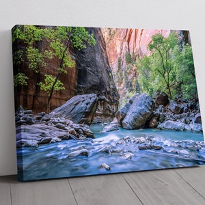 Zion National Park Photograph - Zion Narrows - Canvas, Metal, Paper Print - Southwest Landscape Wall Art and Home Decor - Fine Art Print