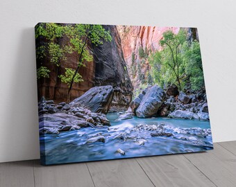 Zion National Park Photograph - Zion Narrows - Canvas, Metal, Paper Print - Southwest Landscape Wall Art and Home Decor - Fine Art Print