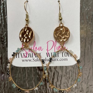 Beaded dangle earrings