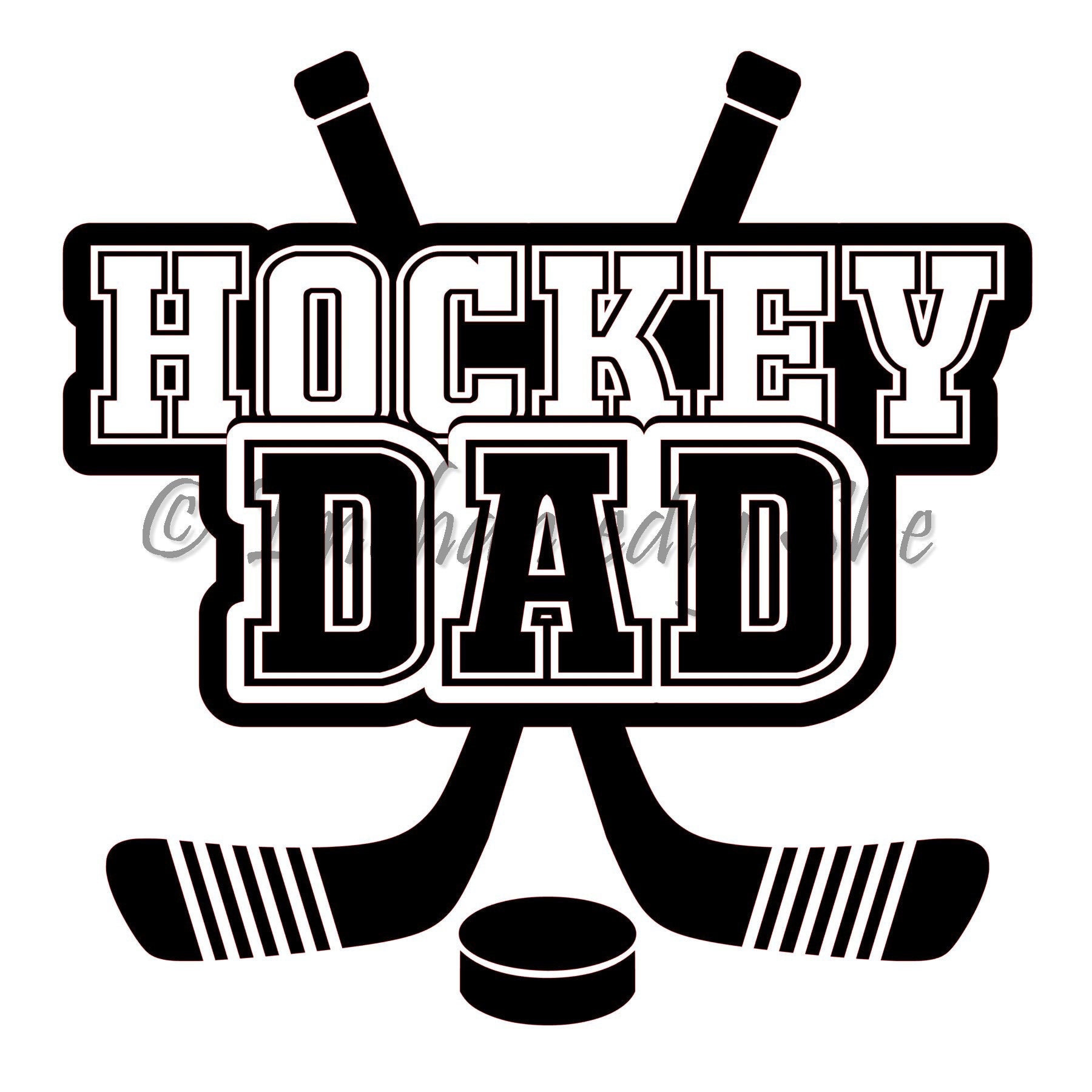Hockey Dad Digital File. Great to DIY and Show Your Team Pride SVG PNG