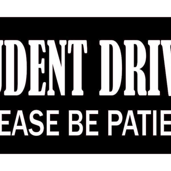 Student Driver *Digital File*. If you have tinted windows, You need this file! SVG, PNG, Silhouette, Cricut