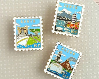 Pines de sellos de la región Pokémon - KANTO, JOHTO, HOENN